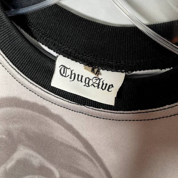 Notorious BIG Biggie Smalls Thug Ave All Over Print T-Shirt M - Picture 3 of 6